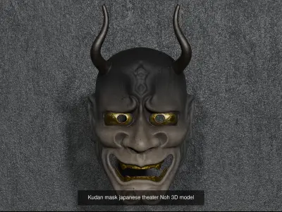 Set of 5 Noh masks collection2