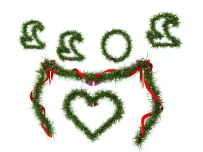 Christmas Wreath 3D model