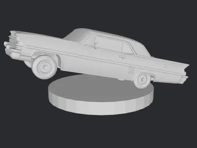 vintage lowrider american car 3D print model