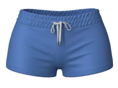 Shorts Female Low-poly 3D model