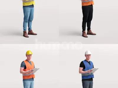 Humano Man Warehouse Worker Engineer -2506-035-1707 3D model