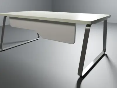 OFFICE FURNITURE  Low-poly 3D model buy