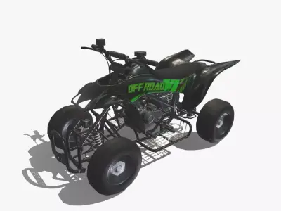 quad bike update Low-poly 3D model