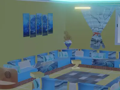 LIVING ROOM MAROCAIN 3D MODEL 3D model