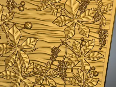 chesnut wall pannel 3D print model
