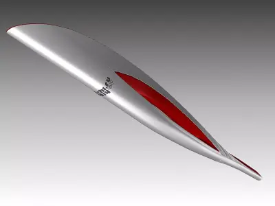 2014 Winter Olympics Torch Free 3D model