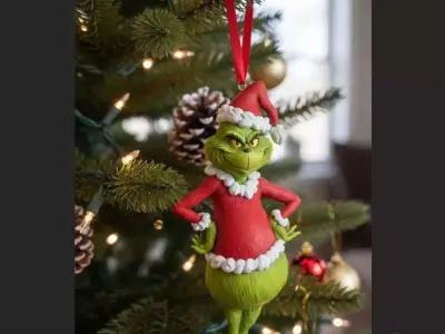 The Grinch Christmas Ornament - 3D Printable Decoration 3D print model
