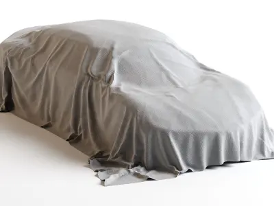 car cover supercar Low-poly 3D model