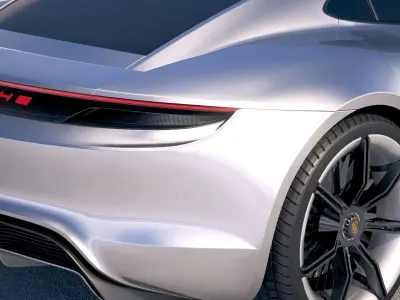 Porsche Mission E Concept 2015 Bonneville 3D model