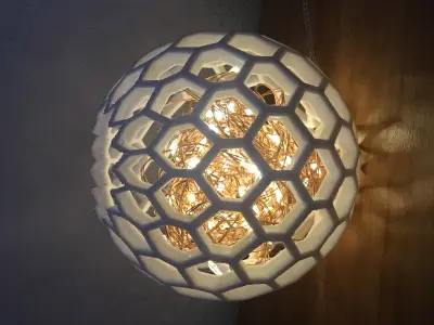 Shadow Light Lamp - hexagon 3D print model