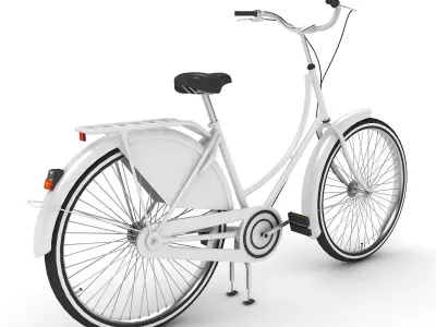 Azor European City Bicycle  3D model