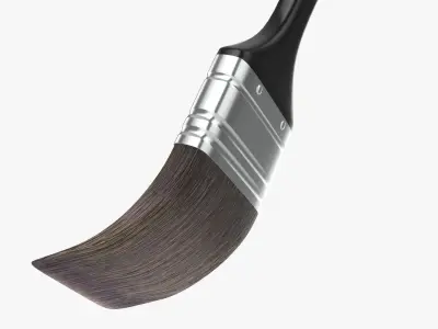 Regular painting brush 04 3D model