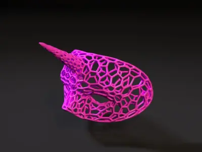 Halloween Unicorn Mask 3D print model