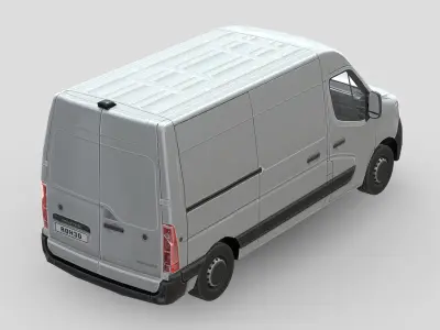 Renault Master L2H2 Panel Van 2020 Low-poly 3D model