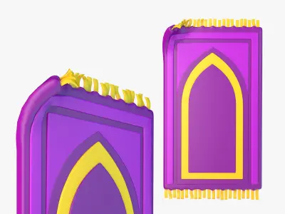 Ramadan Prayer Rug 3D model