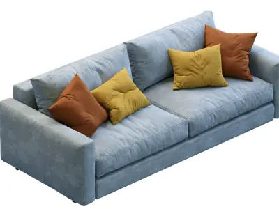 Ferlea Sofa Simple  Low-poly 3D model