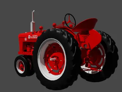 Farmall H And Super H 3D model