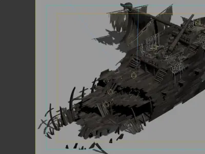 Game Gulf Shipwreck - Wreck 5 3D model