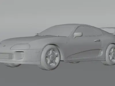 TOYOTA SUPRA - Ice Gray Metallic 3D model