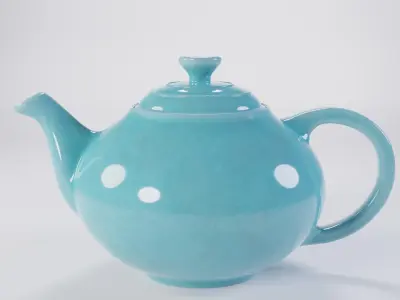 Le Creuset Traditional Teapot Low-poly 3D model