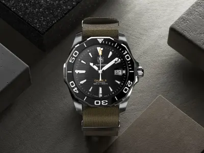 TAG Heuer Aquaracer  - Corona render  3D model