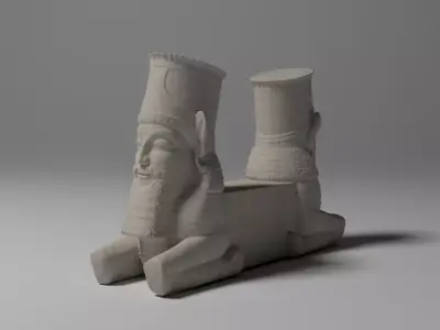 ACHAEMENID LAMASSU CAPITAL Low-poly 3D model