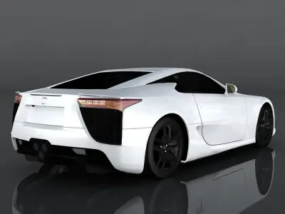 Lexus LFA Low-poly 3D model