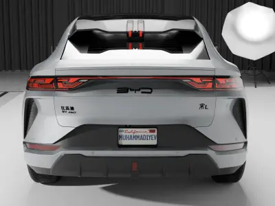 BYD Song L Low-poly 3D model