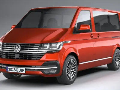 Volkswagen Transporter T6-1 Multivan 2020 3D model