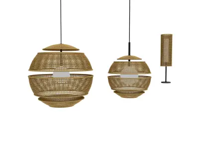 bohemian lighting 01 model Low-poly 3D model