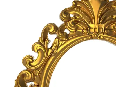 carved frame 3D model 22