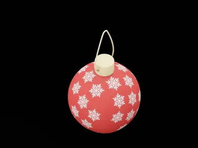 Christmas Ball Low-poly 3D model purchase