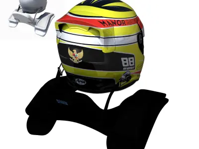 Haryanto Helmet 2016 Low-poly 3D model