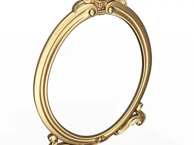 Classic Mirror 09 Low-poly 3D model