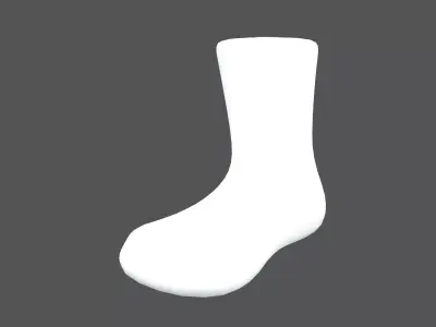 Sock Icon v2 001 Low-poly 3D model