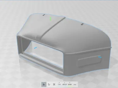 Praga V3S modified HOOD --addon-- Free 3D print model