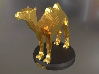 Parametric Camel Low-poly 3D model purchase