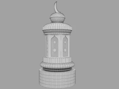 F9 Ramadan lantern fanous 3D model