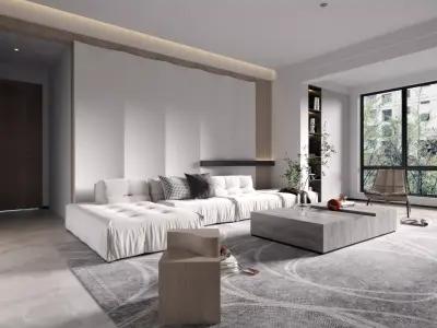 Modern room living 3D model