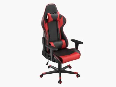 Gaming Chair PBR Low-poly 3D model