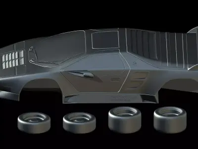 Vector W8 Twin Turbo 1993 3D print model