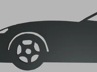 Dodge Viper GTS Coupe 2003 Key Ring 3D print model