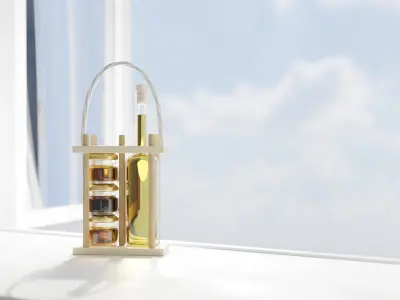 Honey And Oil Souvenir Low-poly 3D model