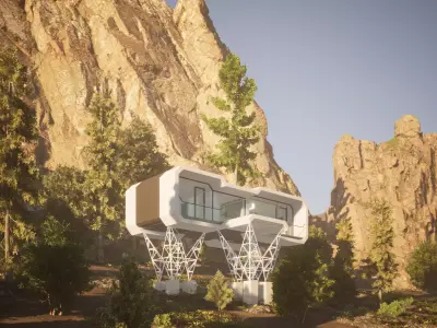 055Modernhouse1f75m2 3D model