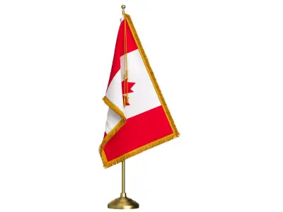 Canada Table Flag 3D model