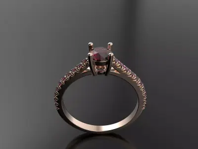 Butterfly cut ring  3D print model