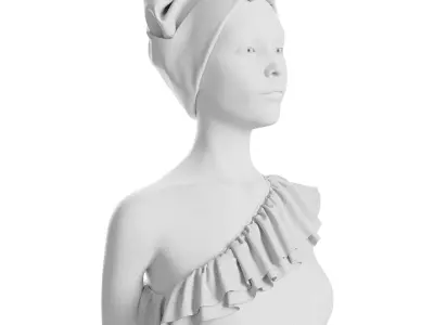 Roksanda Ilincic Retro Swimwear Type 4 pose 01 3D model