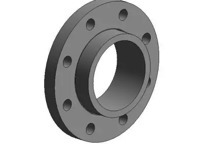 U-PVC Flange W Stub serrated - Auto size- Size - 25mm-250mm 3D print model