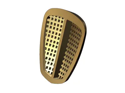 Car grill vintage relief and decor element 3D print model