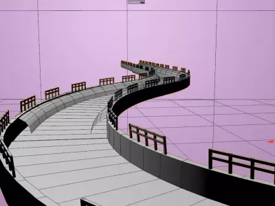 racing car ramp 3D model